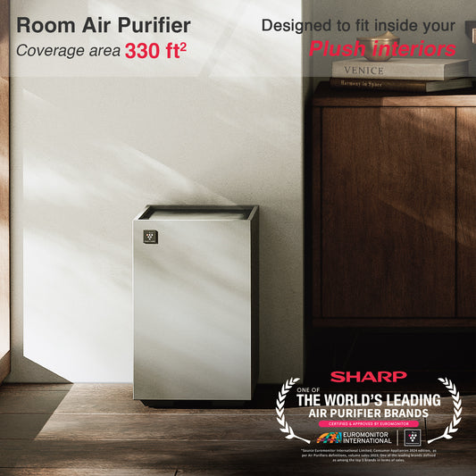 SHARP PureFit Air Purifier with Plasmacluster | Removes 99.97% Pollutants - Bacteria, Virus, Mold, VOCs | 4-Stage Filters  | Japan Technology |  330 ft² | FP‑S42M‑L