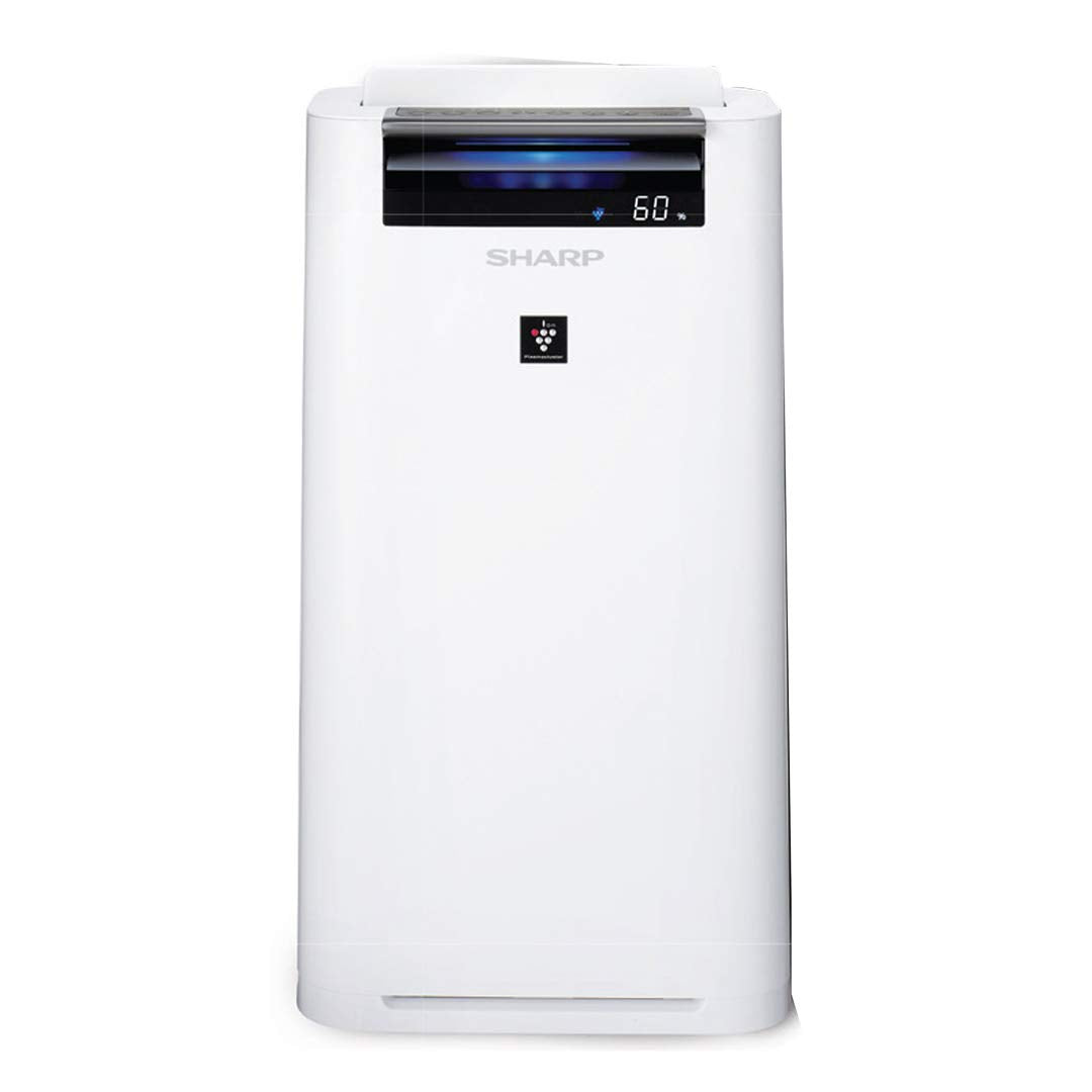 SHARP Air Purifier with Humidifier | Plasmacluster | Removes 99.97% Pollutants - Bacteria, Virus, Mold, VOCs | HEPA & PANDAA Filter | Japan Tech | 540 ft² | KC-G60M-W