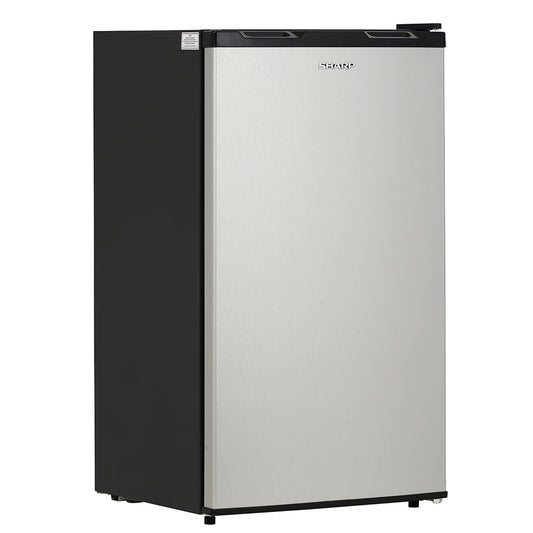 SHARP 92L Mini Single-Door Refrigerator | Toughened Glass Shelves | Japan 7-Shield Protection | SJ-MRW101N2