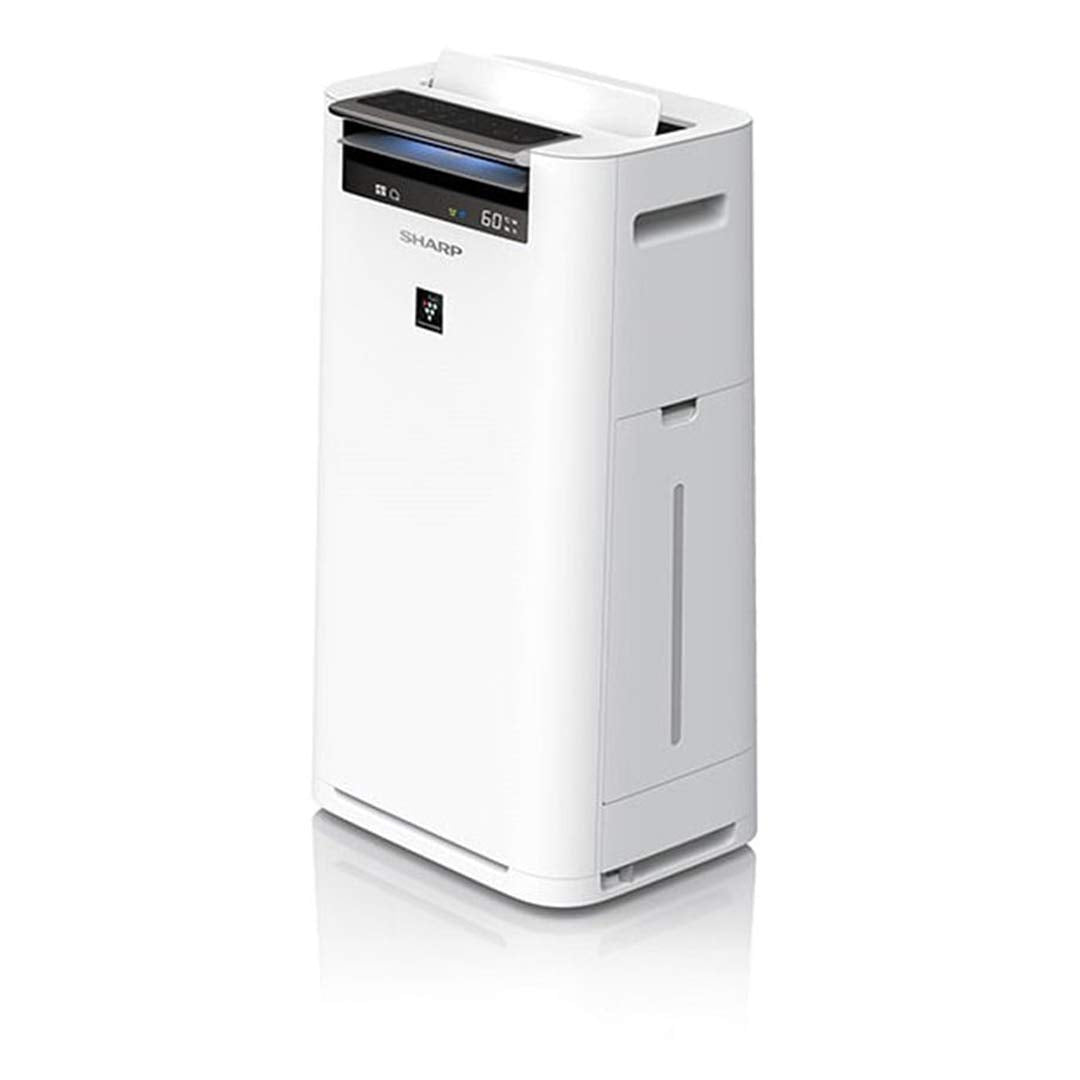 SHARP Air Purifier with Humidifier | Plasmacluster | Removes 99.97% Pollutants - Bacteria, Virus, Mold, VOCs | HEPA & PANDAA Filter | Japan Tech | 540 ft² | KC-G60M-W
