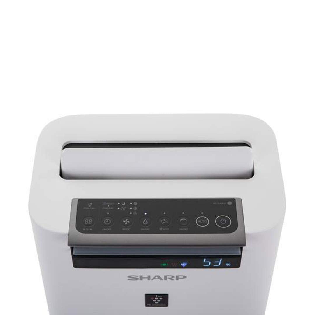 SHARP Air Purifier with Humidifier | Plasmacluster | Removes 99.97% Pollutants - Bacteria, Virus, Mold, VOCs | HEPA & PANDAA Filter | Japan Tech | 540 ft² | KC-G60M-W