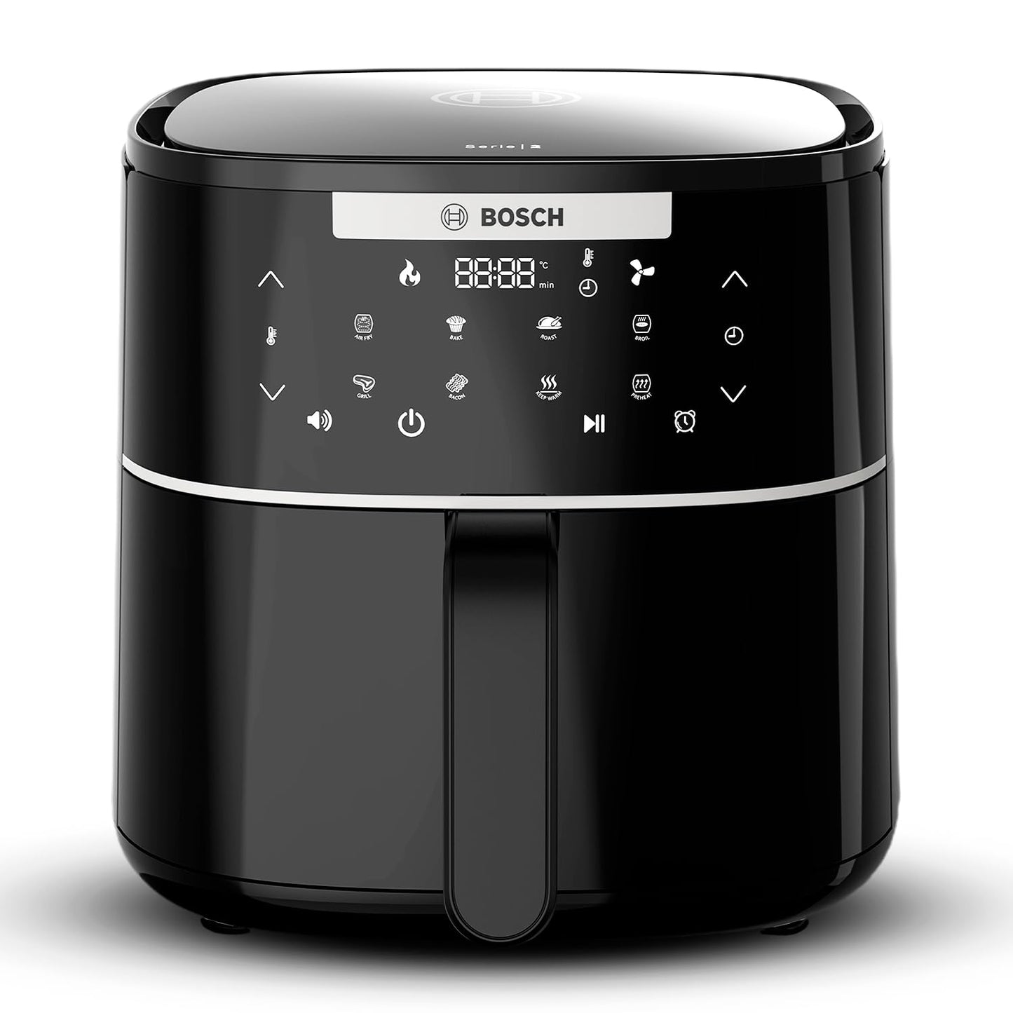 Bosch CrispMaxx 4L Air Fryer | Baking Tray | Digital Touch Controls | 6 Presets + Keep Warm | MAF240B5IN