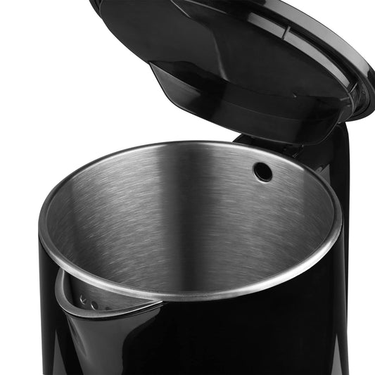 SHARP 1.5 Liter Electric Kettle | Double Layered, Stainless Steel | 2200 Watts | EKJ-15DN-B