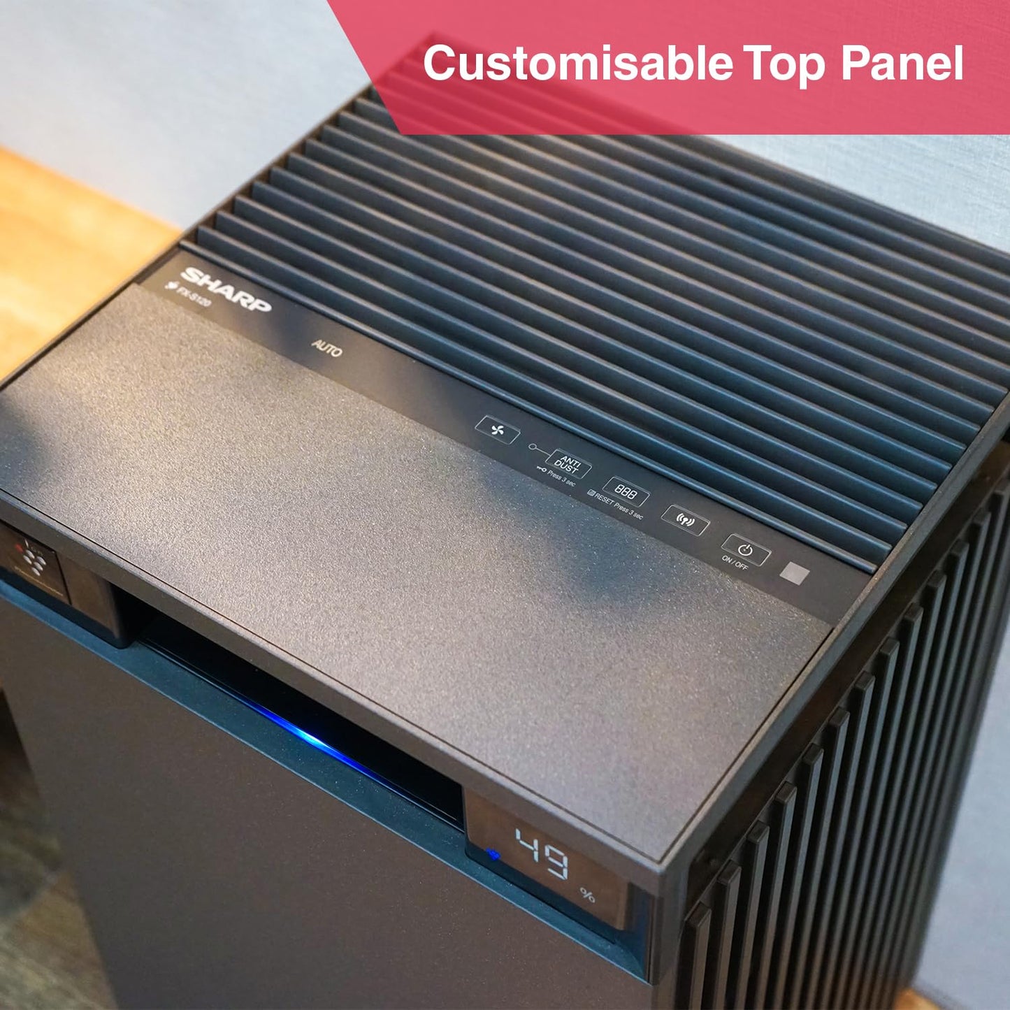 SHARP PureFit Air Purifier with Plasmacluster | Removes 99.97% Pollutants - Bacteria, Virus, Mold, VOCs | 4-Stage Filters | Japan Technology | 930 ft² | FX-S120M-H