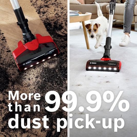 Bosch Unlimited 7 ProAnimal | Cordless Vacuum Cleaner with Rechargeable Battery, FlexTube, LED Lighting | 10 Year Motor Warranty | BCS71PETIN