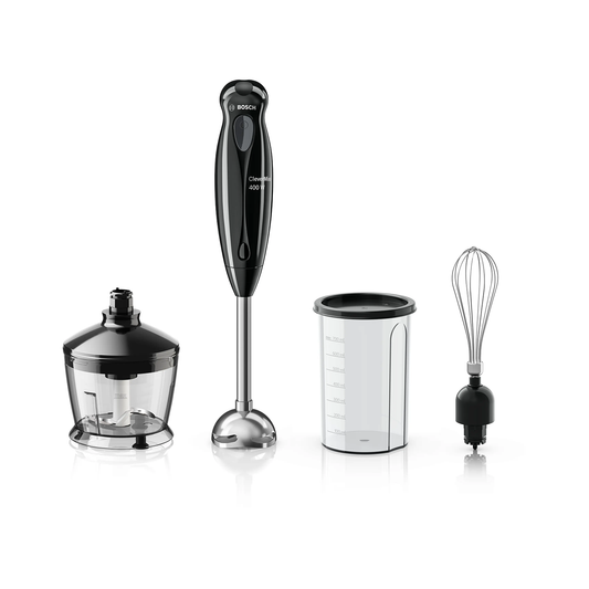 Bosch CleverMixx 400W Hand Blender | Chopper, Beater and Whisker Attachhment | Steel Shaft | MS1BG1151I