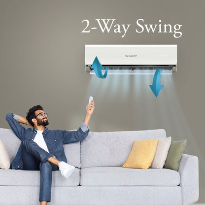 SHARP Reiryou 5 Star Inverter Split Air Conditioner | 7-in-1 Convertible, Turbo Cool Technology, 100% Copper with Gold Fin Coating | 2025 Series