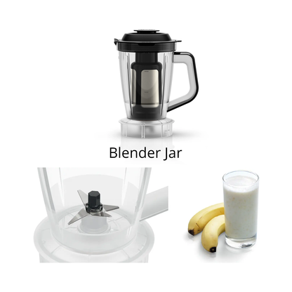 Bosch TrueMixx Pro 1000W 5 Jar Mixer Grinder | Double Ballbearing Copper Motor | 22,500 RPM, 60 mins rating | MG8725A1KI