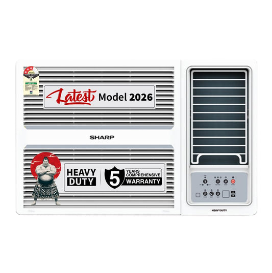 SHARP Ryohu-FS Window Air Conditioner | Heavy Duty, Turbo Mode, 100% Copper with Blue Coating | 2026 Series