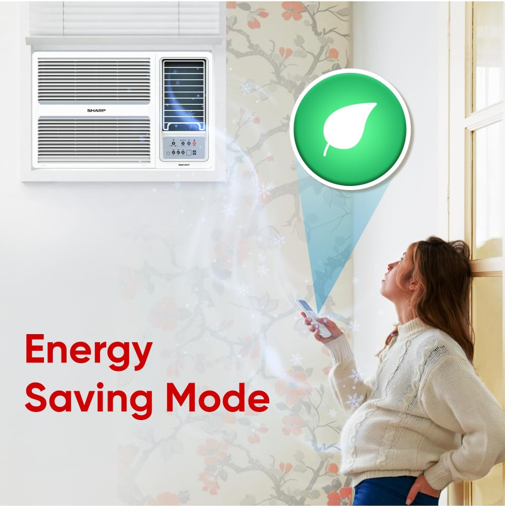 SHARP Ryohu-FS Window Air Conditioner | Heavy Duty, Turbo Mode, 100% Copper with Blue Coating | 2026 Series