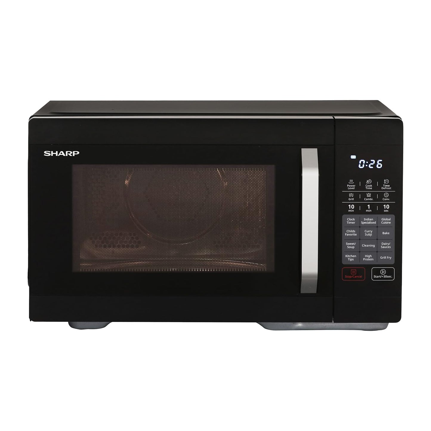 SHARP 27L Convection Microwave Oven | Healthy Fry, Stainless Steel Cavity, 300+ Auto-Cook Menu | Japan Technology | R-827KN-K
