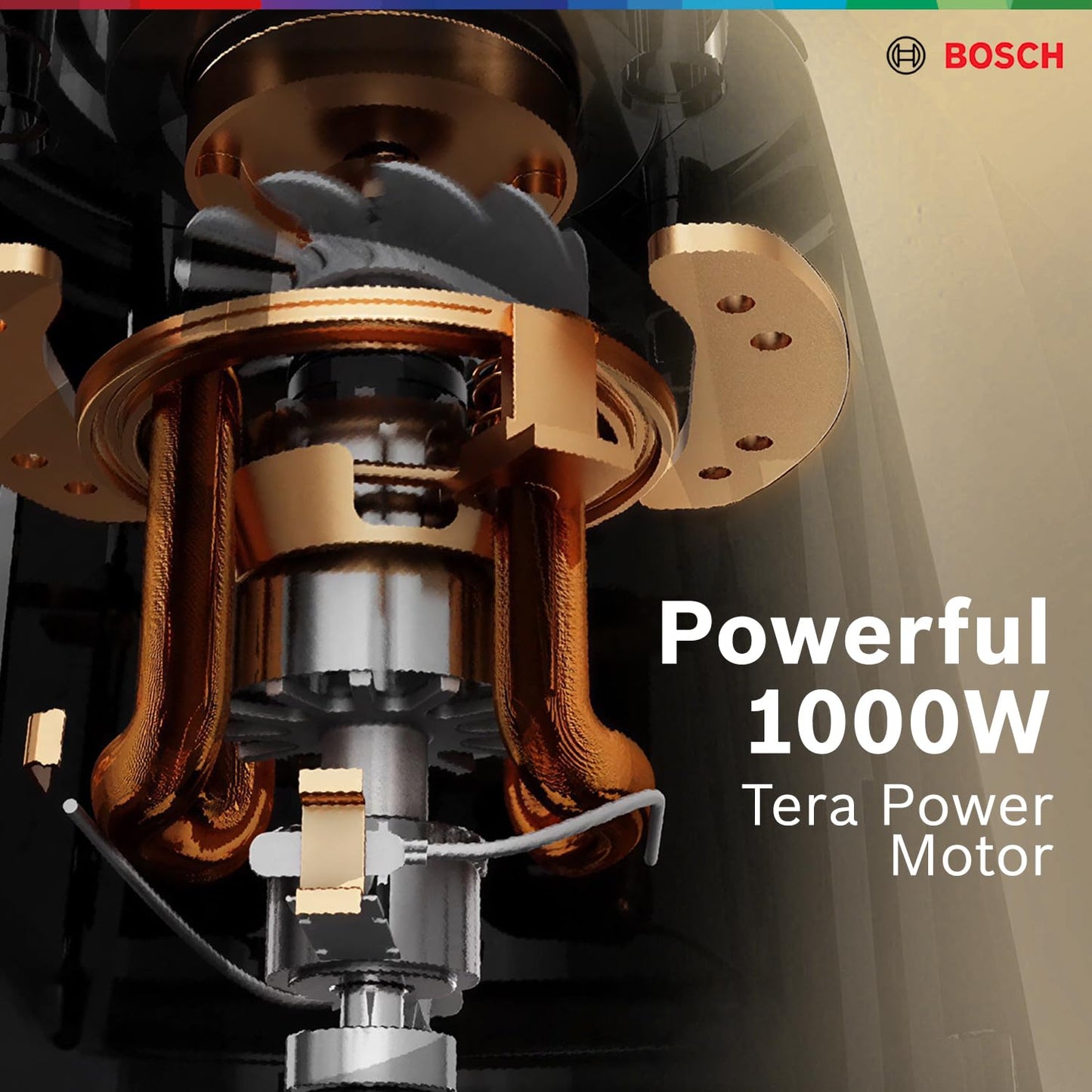 Bosch CosMixx Pro 1000W 4 Jar Mixer Grinder | Tera Power Copper Motor | 22,000 RPM