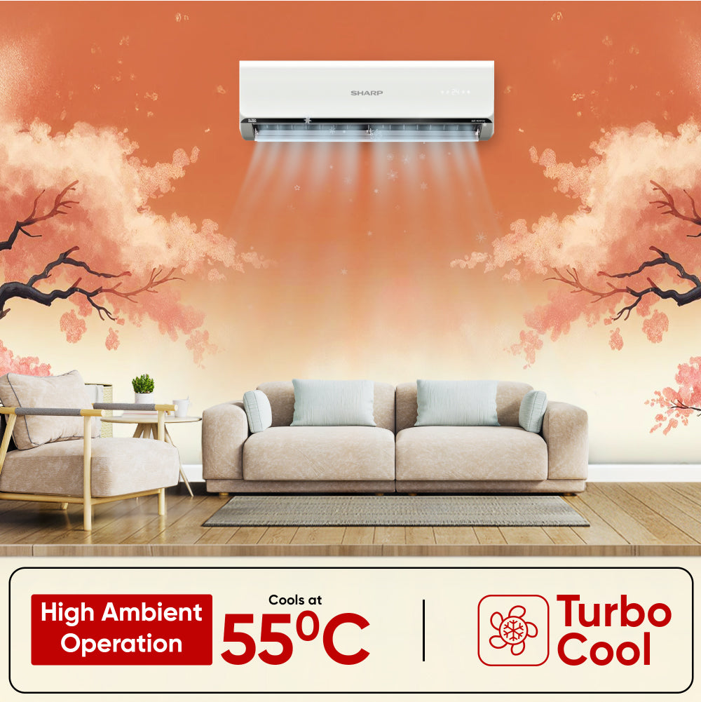 SHARP Reiryou 3 Star Inverter Split Air Conditioner | 7-in-1 Convertible, 4-Way Auto Swing, 100% Copper with Gold Coating | 2026 Series