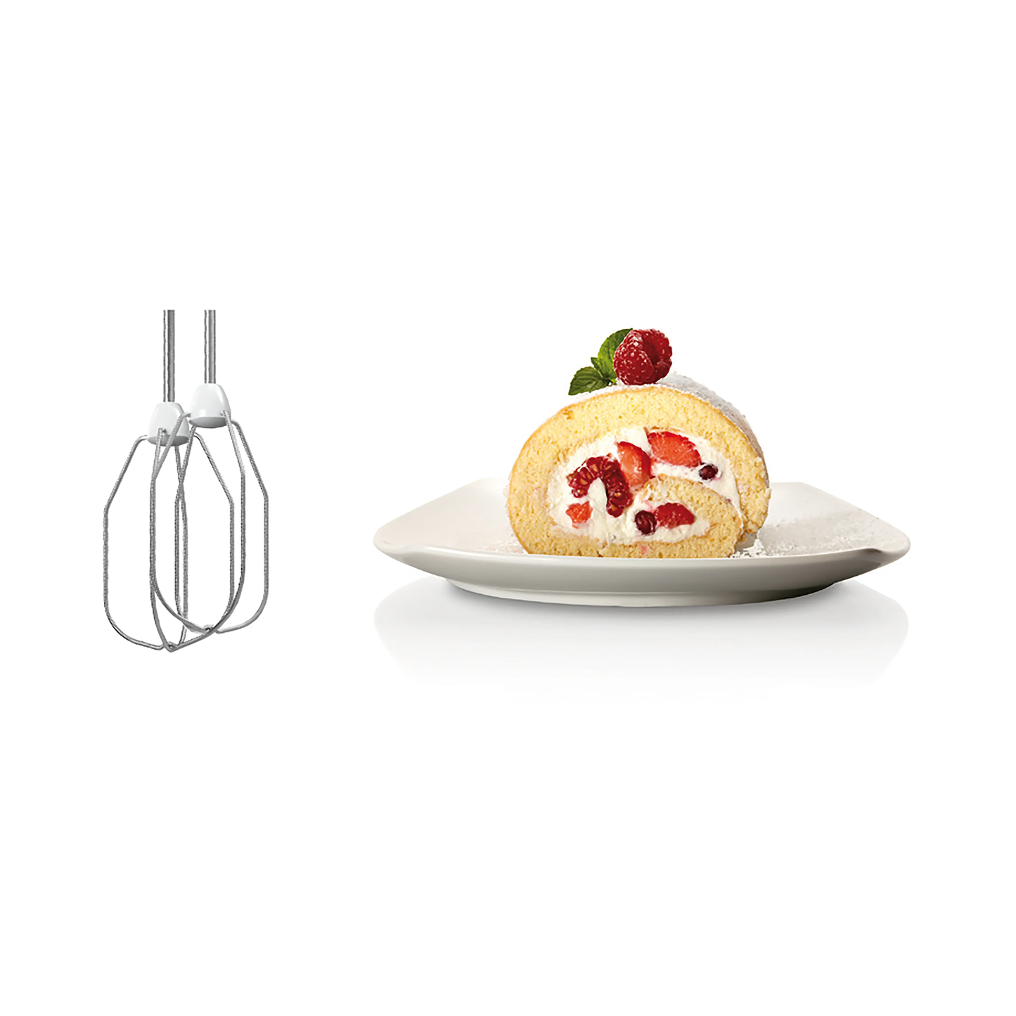 Bosch CleverMixx Hand Mixer | 375W, 4-Speed, Multiple Hooks for Whisking and Dough Making