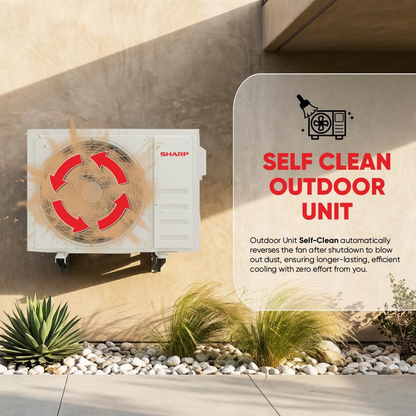 SHARP Reiryou 5 Star Inverter Split Air Conditioner | 7-in-1 Convertible, 4-Way Auto Swing, 100% Copper with Gold Coating | 2026 Series