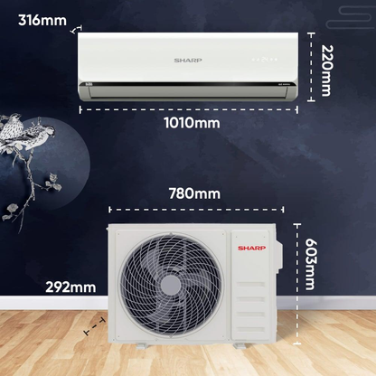 SHARP Reiryou 5 Star Inverter Split Air Conditioner | 7-in-1 Convertible, 4-Way Auto Swing, 100% Copper with Gold Coating | 2026 Series